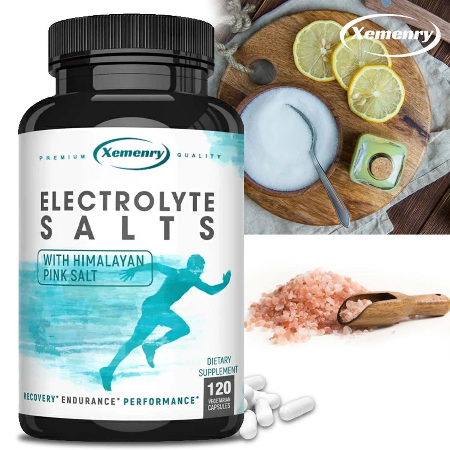 Electrolyte Capsules - Rapidly Hydrates and Balances Electrolyte Levels, Boost Energy and Endurance - 120 Capsules