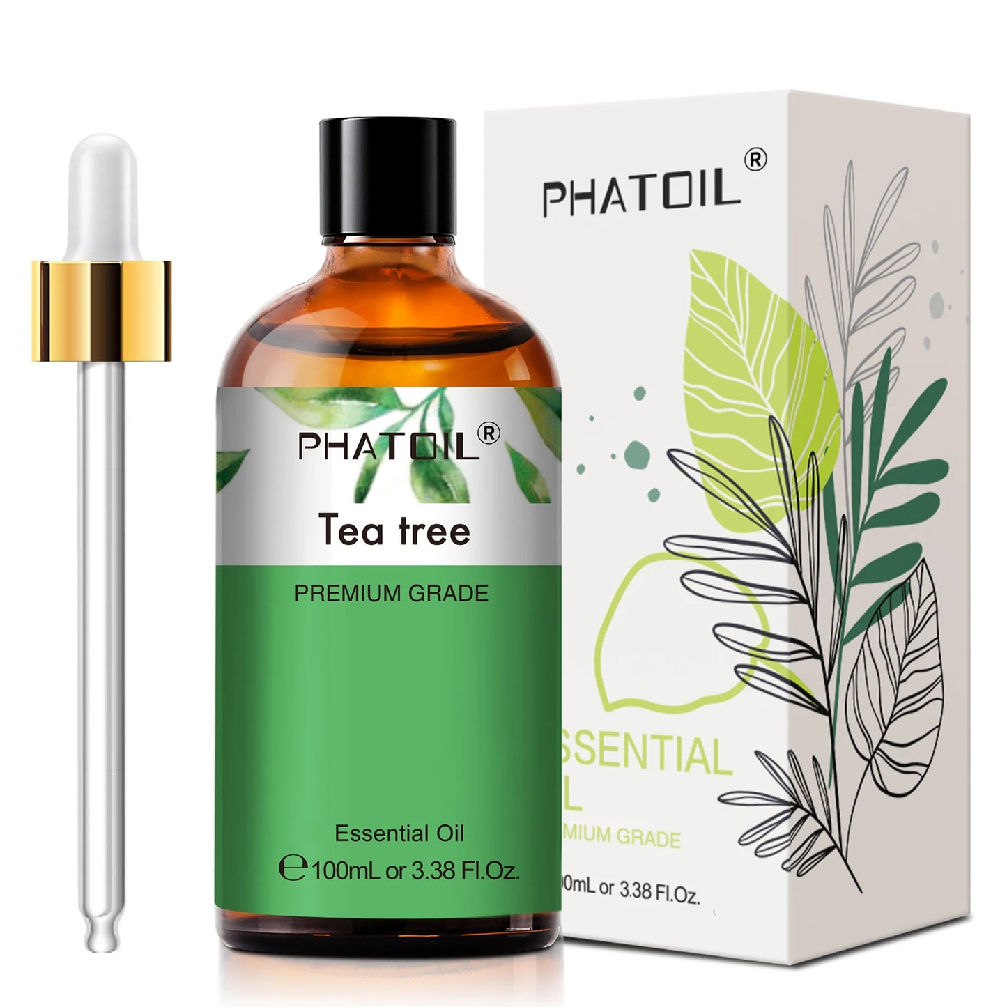 PHATOIL 100ml Pure Natural Essential Oils For Diffuser Candle Making Lavender Jasmine Vanilla Eucalyptus Aroma Essential Oil