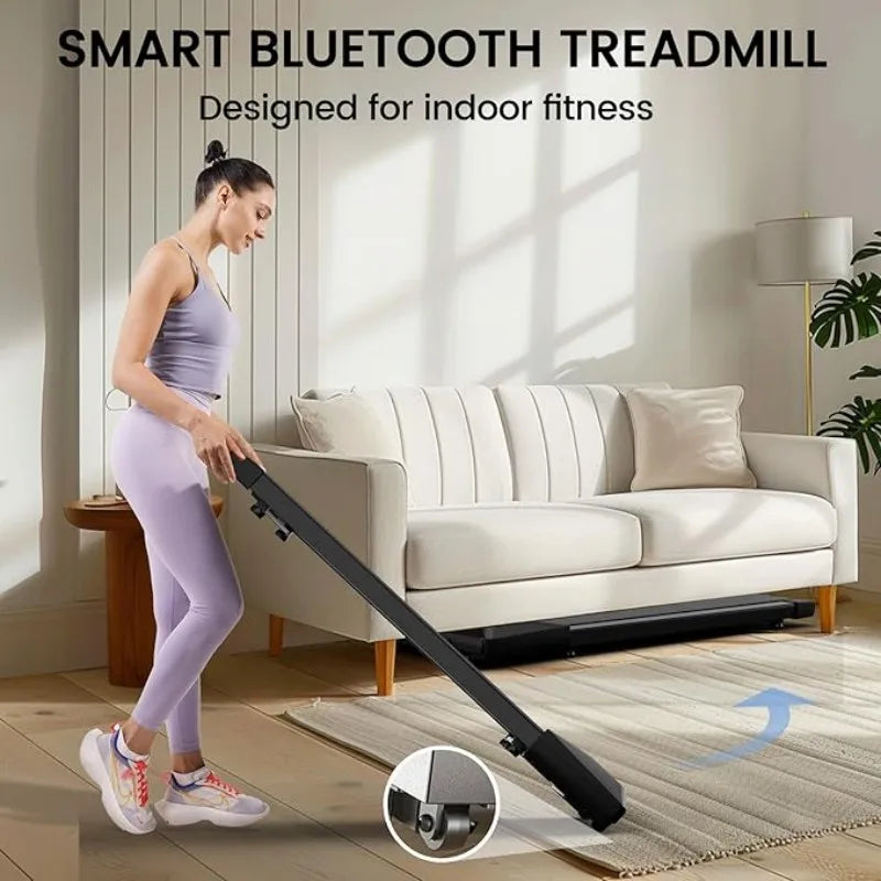 Superun  2-in-1 Home/Office 2.5 HP Walking Treadmill,mini Treadmills for Small Spaces with APP & Remote Control