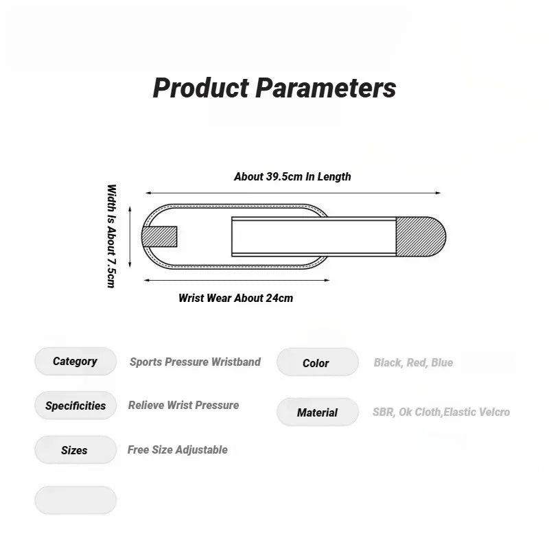 Adjustable Fitness Strength Bandage Hand Wrist Straps Sports Wristbands Support Gym Wraps Brace Wrist-Band