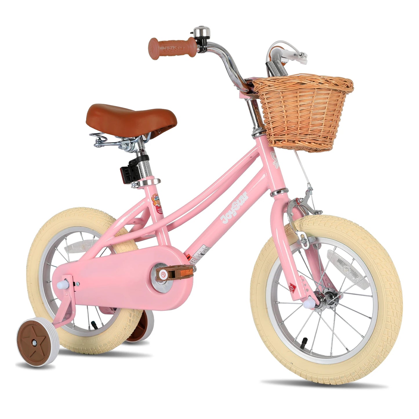 US warehouse JOYSTAR Girls Bike for 2-12 Toddlers & Kids, 12" 14" 16" 20" with Training Wheels, Basket & Kickstand, Retro Style