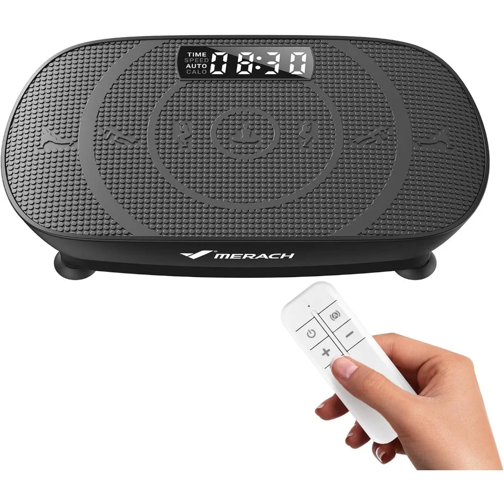 MERACH Curved Vibration Plate Exercise Machine Lymphatic Drainage Weight Loss Fitness Equipment