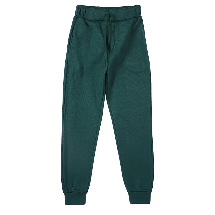 New Plus Size Men's Sweatpants 2XL 3XL Sportswear Elastic Waist Casual Baggy Pants Black Grey Cotton Joggers Male Loose Trousers