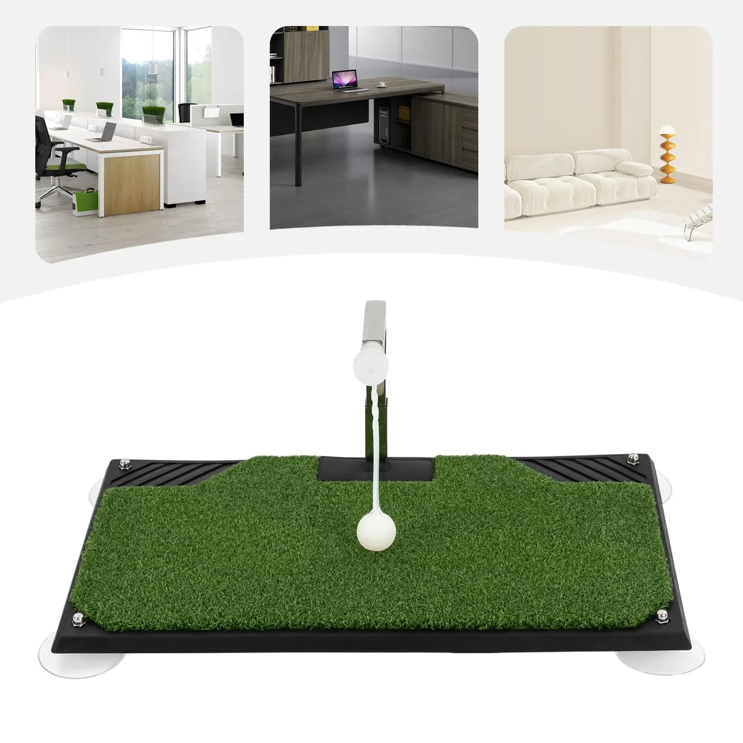 Golf Swing Trainer with 5 Gears Height Adjustable Ball Mount, 360 °   Rotating Auto