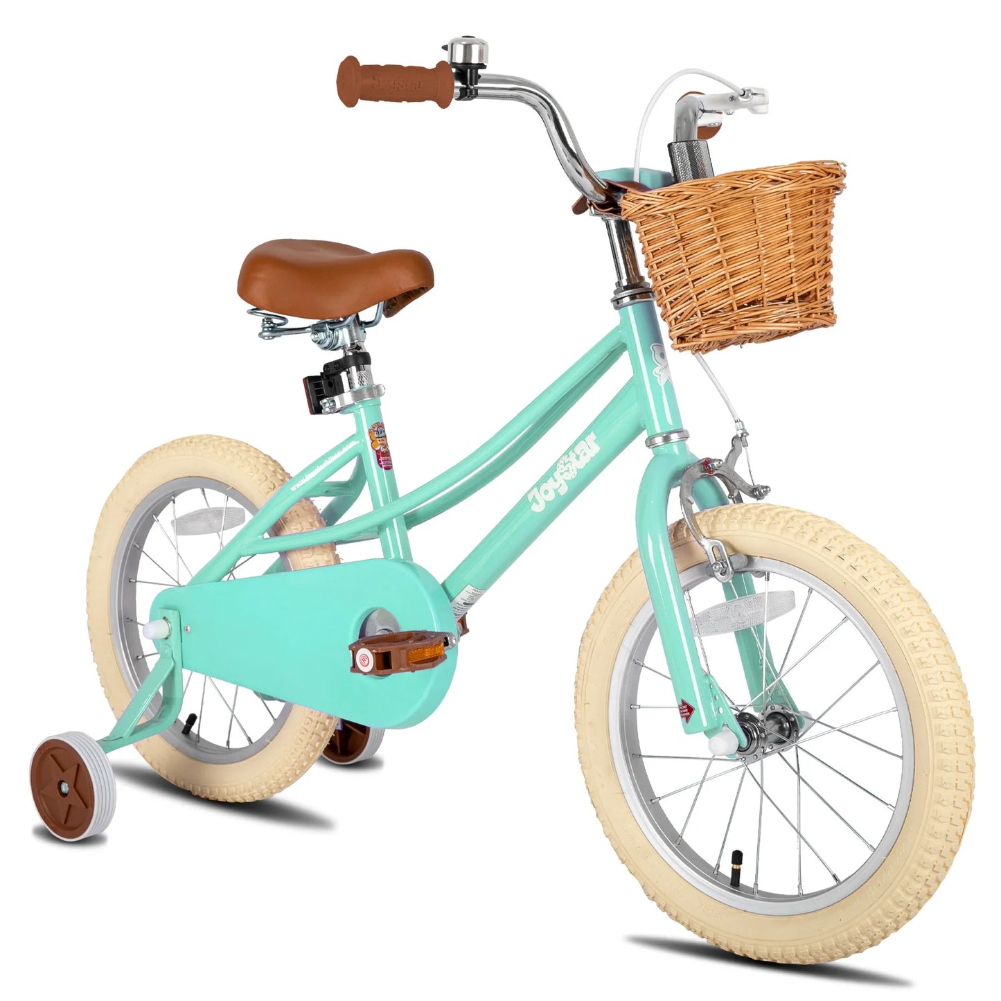 US warehouse JOYSTAR Girls Bike for 2-12 Toddlers & Kids, 12" 14" 16" 20" with Training Wheels, Basket & Kickstand, Retro Style