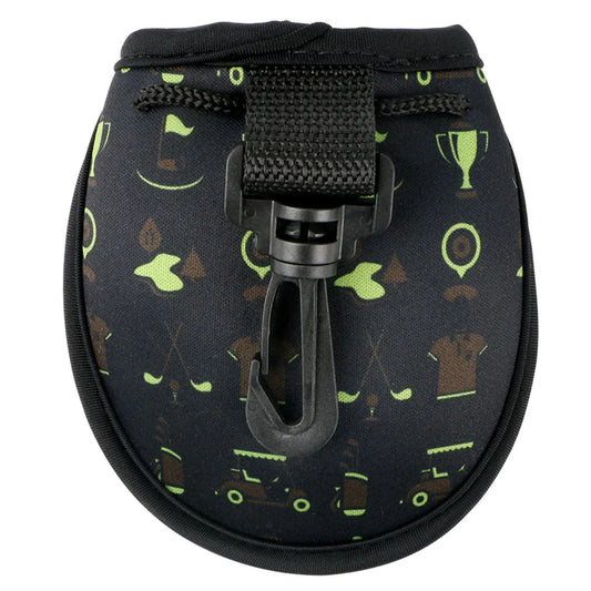 Golf Ball Waist Bag Portable Golf Ball Bag Lightweight Golf Ball Carry Bag Holds 2 Balls Golf Ball Storage Bag Golf Accessories