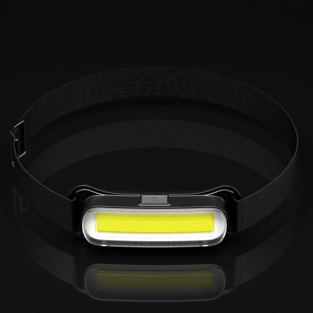 USB Rechargeable LED Headlamp 3 Modes Flashlight Waterproof Head Light Adjustable Headband for Camping Fishing Running Biking