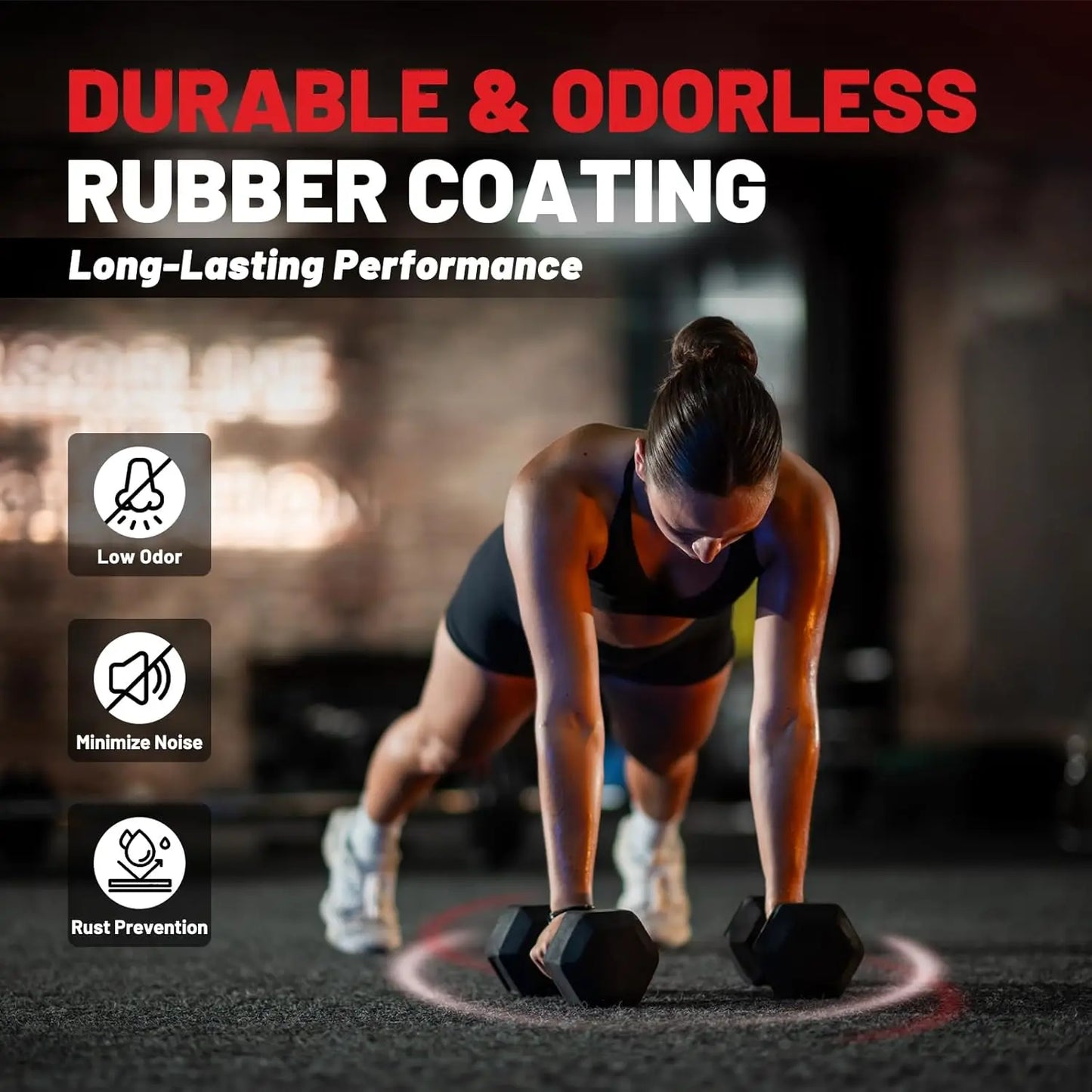 Hex Dumbbell Sets with Rack, 60-550lb Rubber Coated Weight Set and Storage, Multiple Options for Strength Training