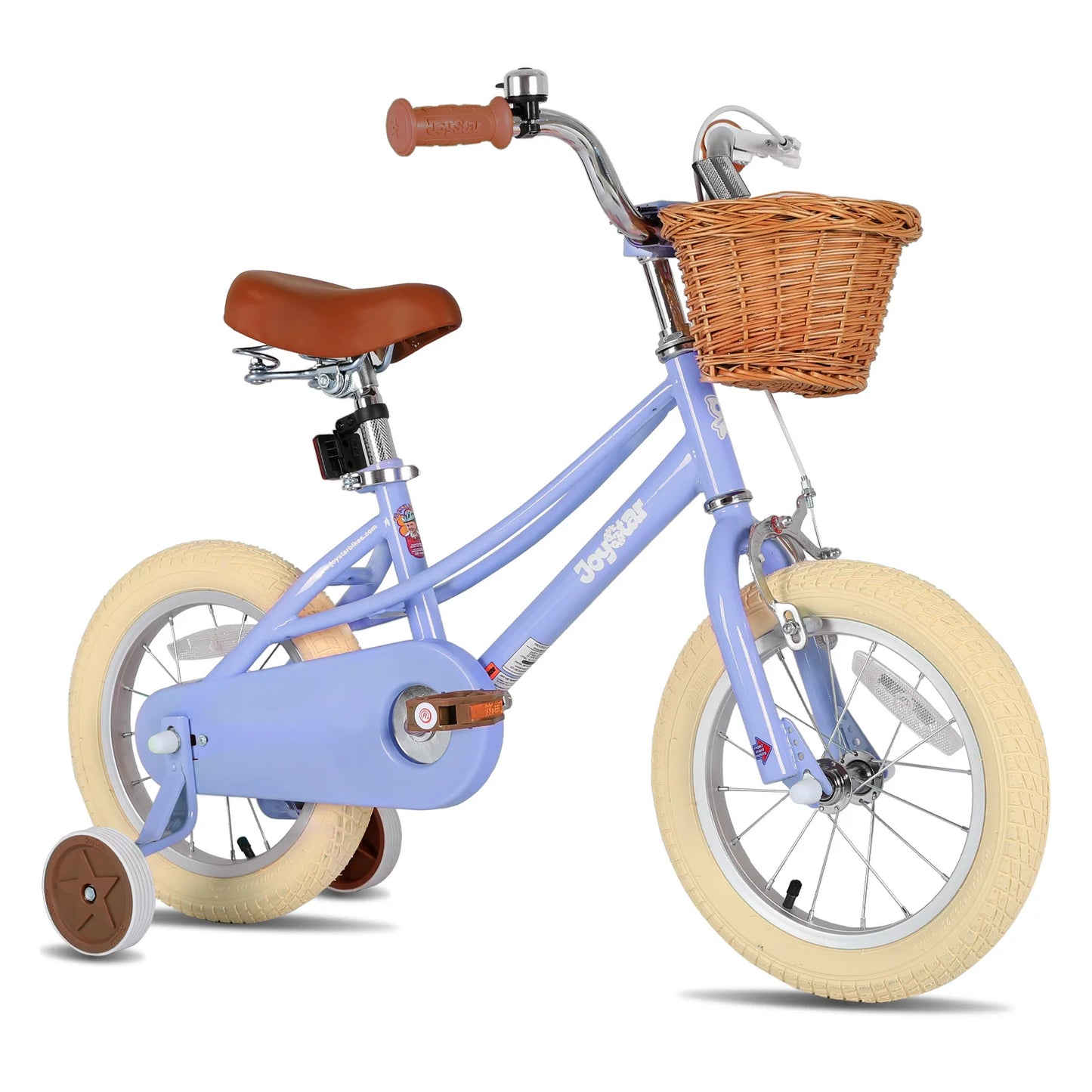 US warehouse JOYSTAR Girls Bike for 2-12 Toddlers & Kids, 12" 14" 16" 20" with Training Wheels, Basket & Kickstand, Retro Style