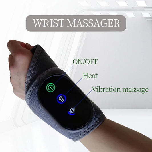 1PCS [Vibration+Hot compress] Charging wrist massager, a must-have for office workers, a holiday gift, a thoughtful choice.