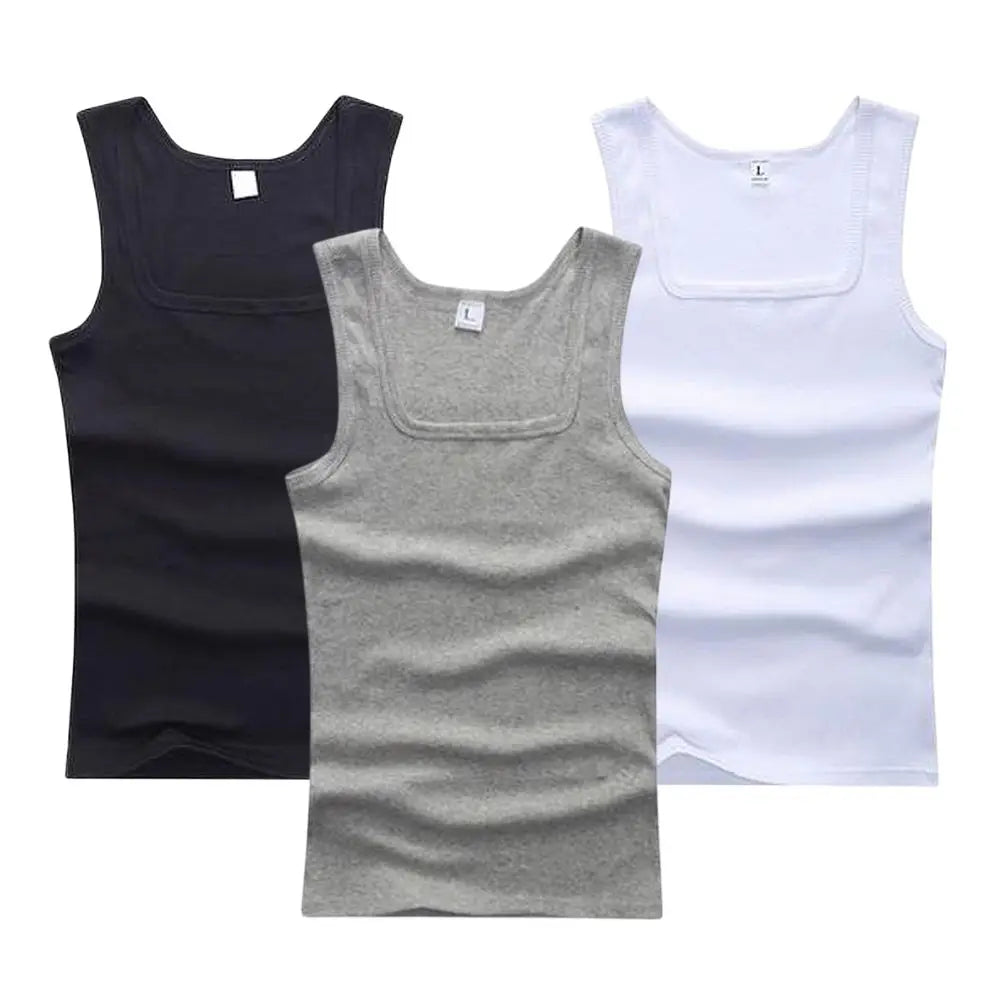 Hot Sale Summer Male clothes Pure Cotton Sleeveless Men's t-shirt Bodybuilding Fitness T-shirt