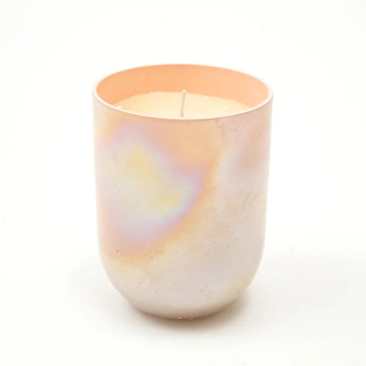 Subtle Shine Scented Wax Candle - Peach