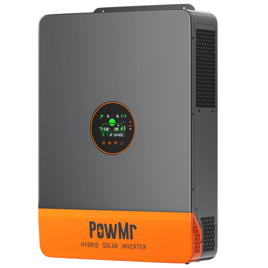 PowMr Split Phase MPPT Solar Inverter 10KW Rated Power 120/240VAC Output 48V LithiumBattery Dual MPPT Tracker 200A Charger