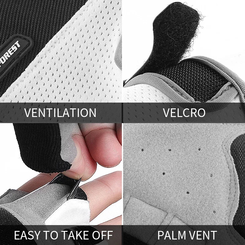 Kyncilor Cycling Clothing Summer Cycling Gloves Shock Absorption Pad Breathable Anti-slip Glove Hiking Bike Gloves For Sport