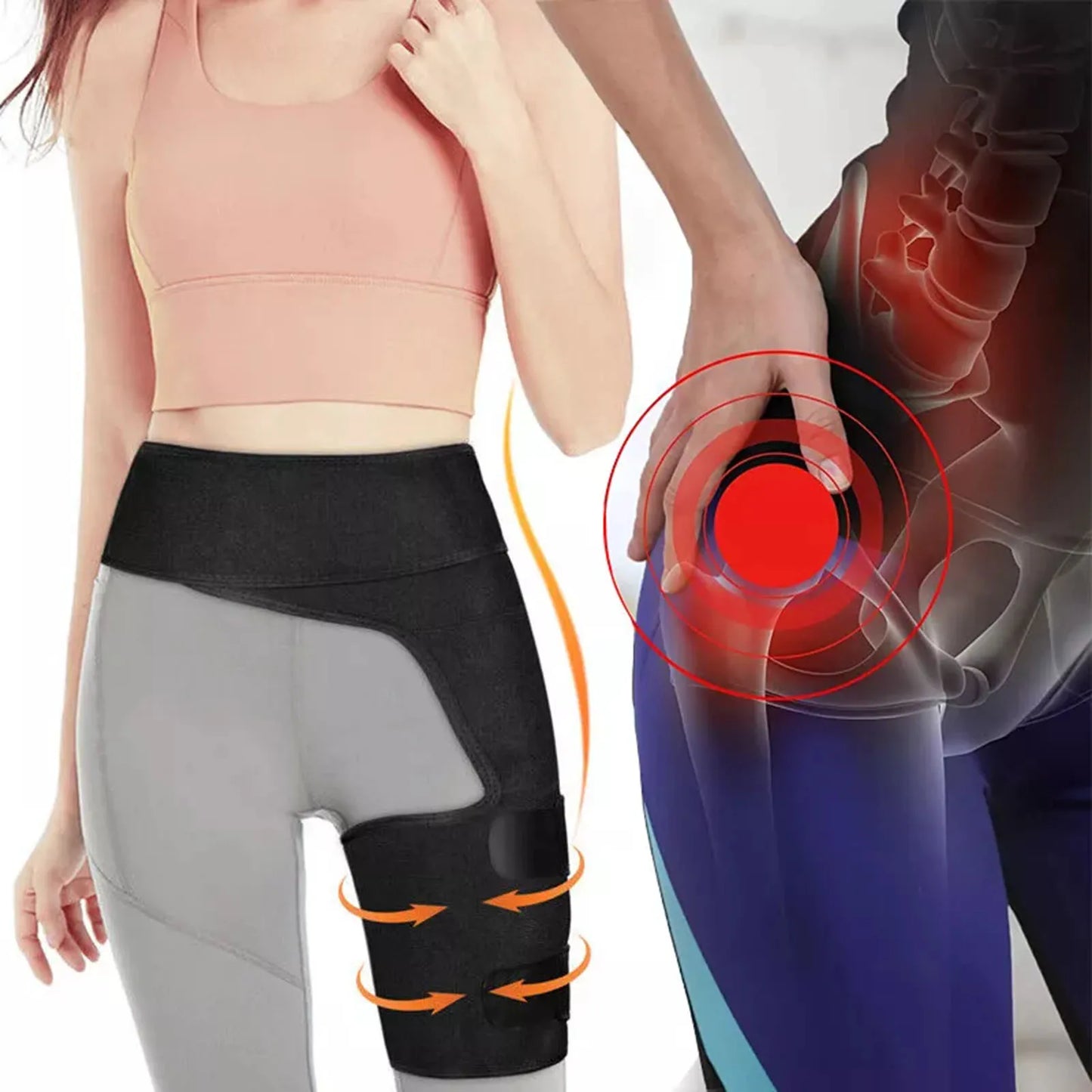 Strengthening & Stabilizing Hip Brace Adjustable Sciatica Pain Relief Brace Perfect For Exercises Lifting