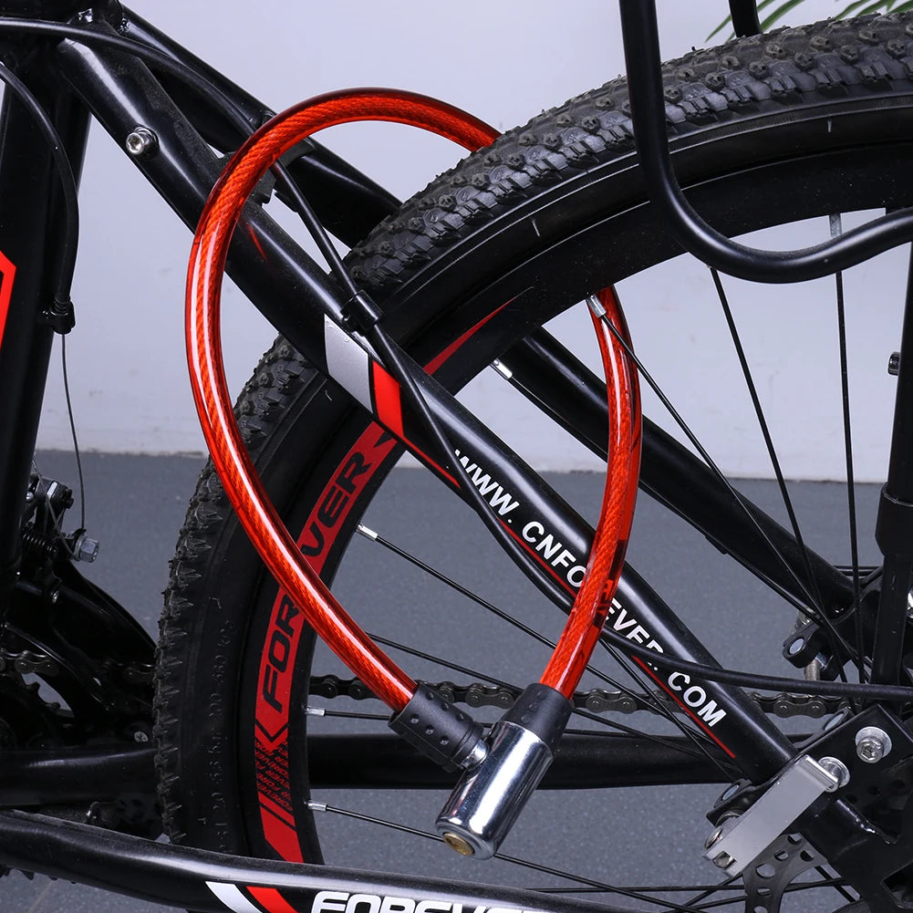 Anti-theft Universal Bike Lock Cable for Bicycle Electric Vehicle Motorcycle Door Multipurpose Cable Coil Security Lock
