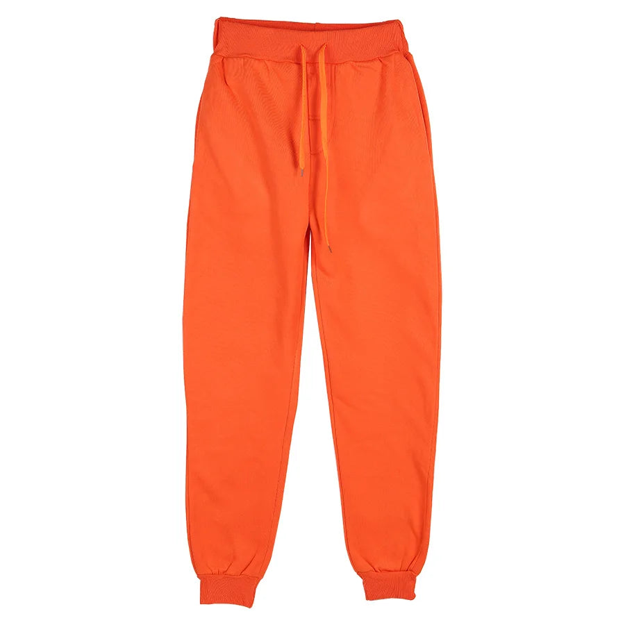 New Plus Size Men's Sweatpants 2XL 3XL Sportswear Elastic Waist Casual Baggy Pants Black Grey Cotton Joggers Male Loose Trousers