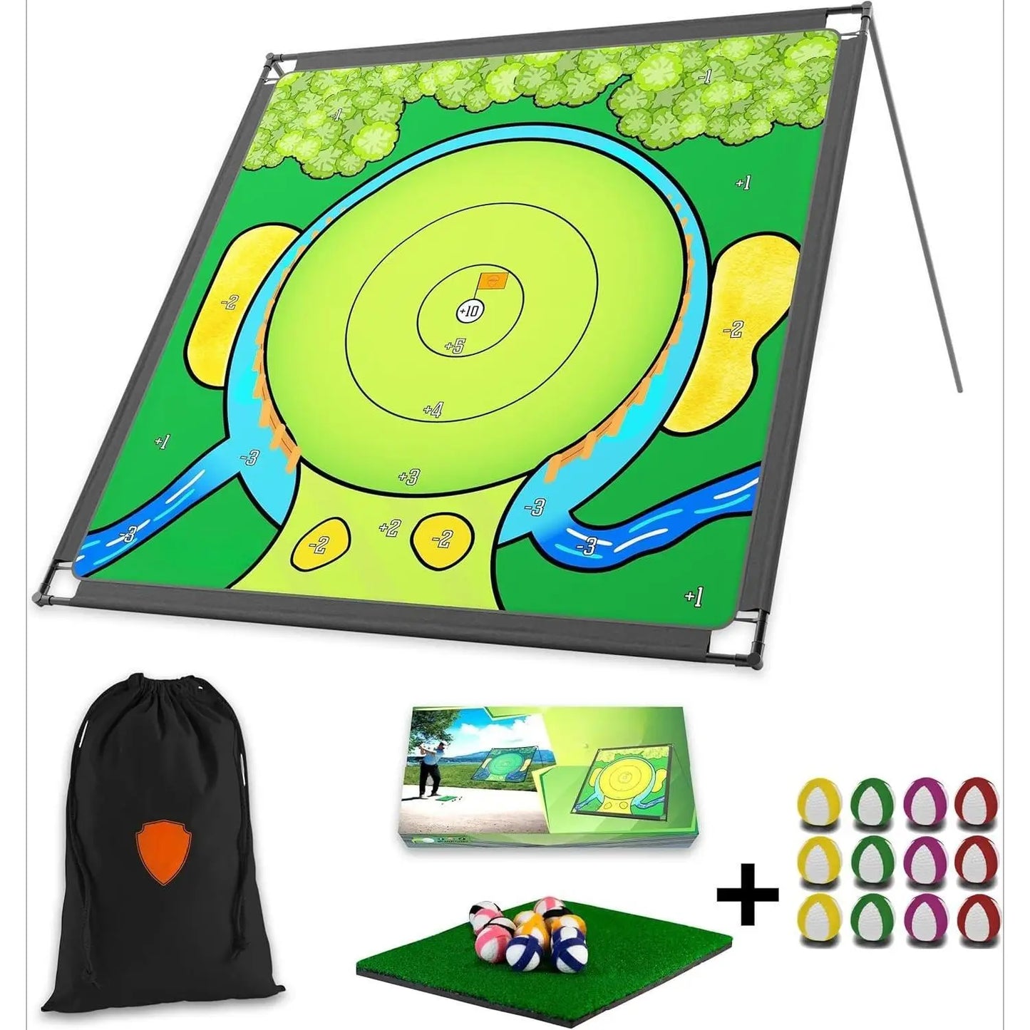 Chipping Game - The Original Portable Golf Game for Chipping Practice for Dads and Junior Golfers - Indoor and Outdoor