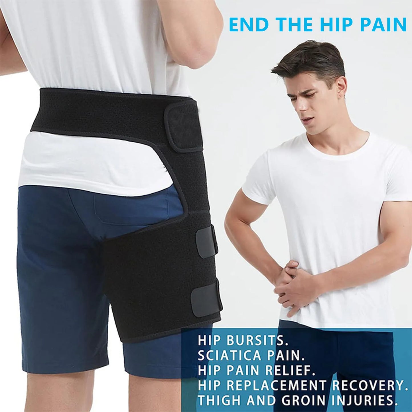 Strengthening & Stabilizing Hip Brace Adjustable Sciatica Pain Relief Brace Perfect For Exercises Lifting