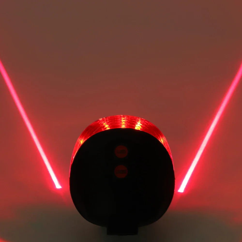 Waterproof Bicycle Cycling Lights Taillights LED Laser Safety Warning Bicycle Lights Bicycle Tail Bicycle Accessories Light
