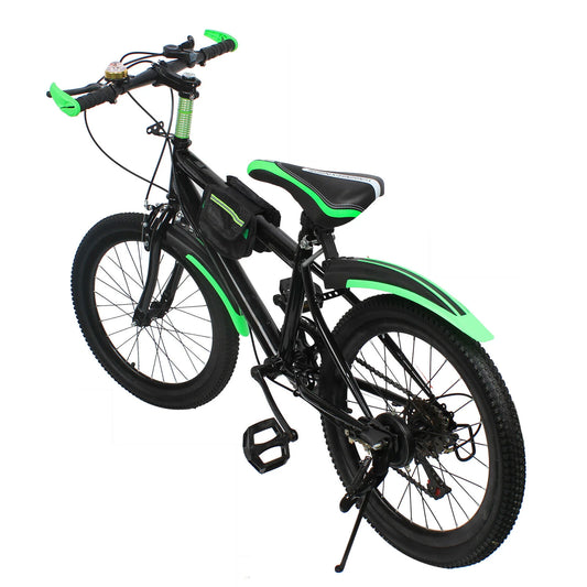 20Inch Mountain Bicycle for Children, 7 Speeds Kids Bicycle, Unisex Children's Bicycle, Height Adjustable Boys Girls Riding Bike