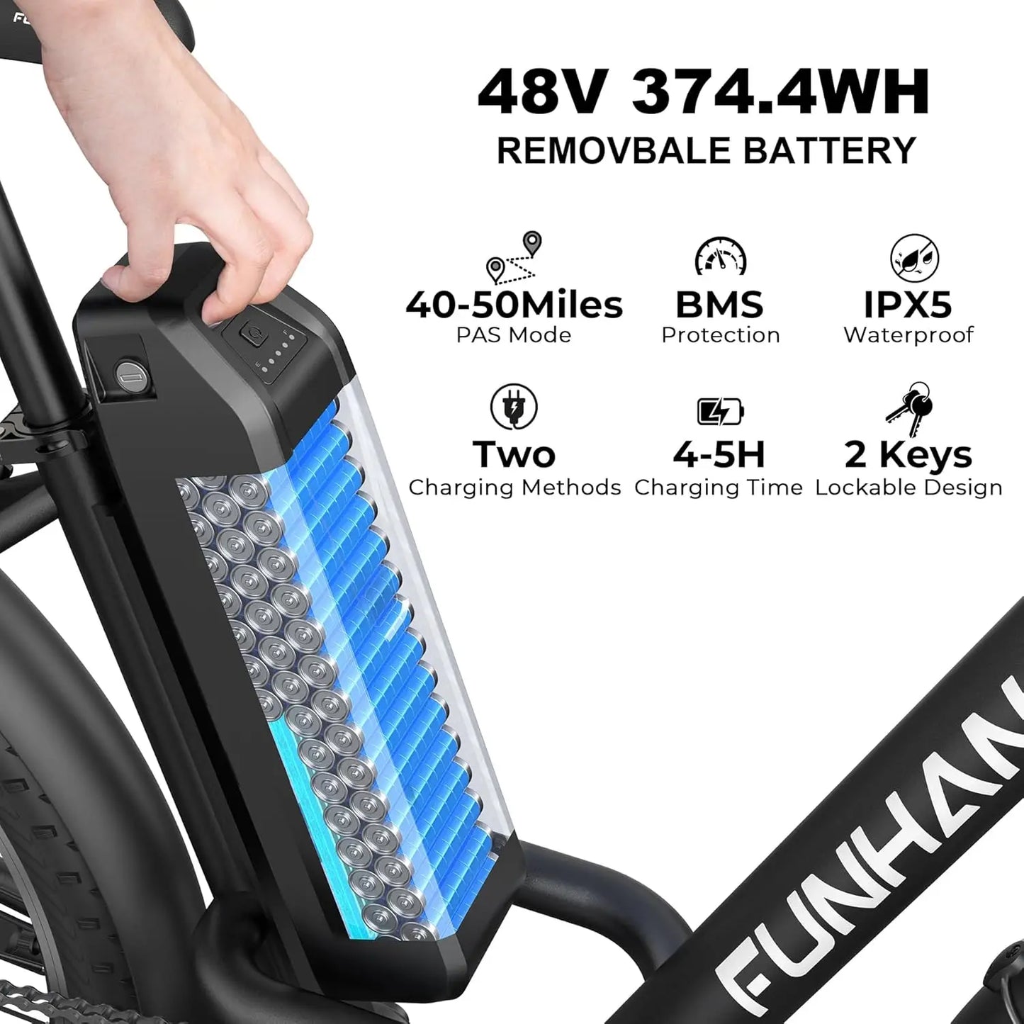 Electric Bike for Adults, 26" City Cruiser Ebike with 1000W Peak Motor, 21.7MPH 50 Miles Commuter Adult Electric, Customized