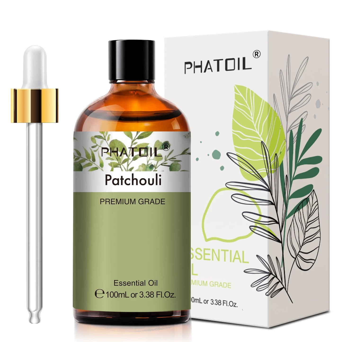 PHATOIL 100ml Pure Natural Essential Oils For Diffuser Candle Making Lavender Jasmine Vanilla Eucalyptus Aroma Essential Oil