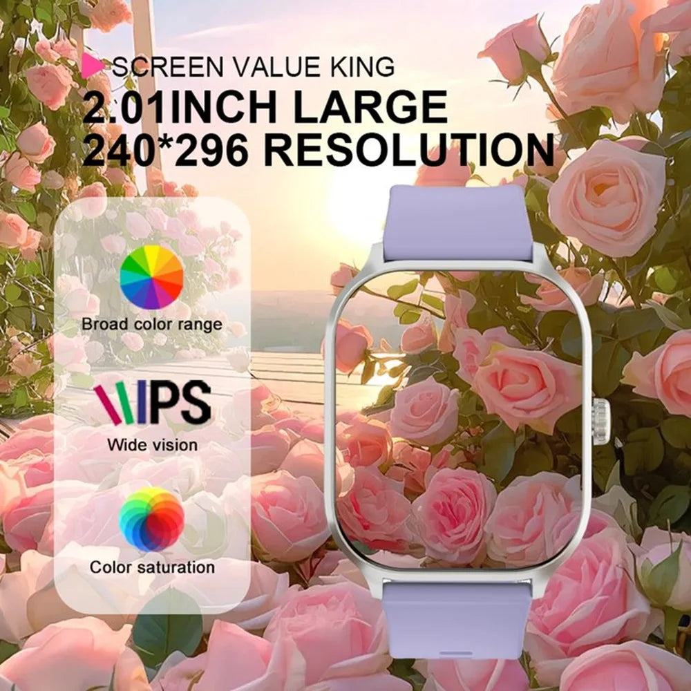 LAXASFIT 2025 New Smart Watch Bluetooth Call/Dial Multiple Sports Modes SMS Alert IP68 Waterproof Sports Smart Watch