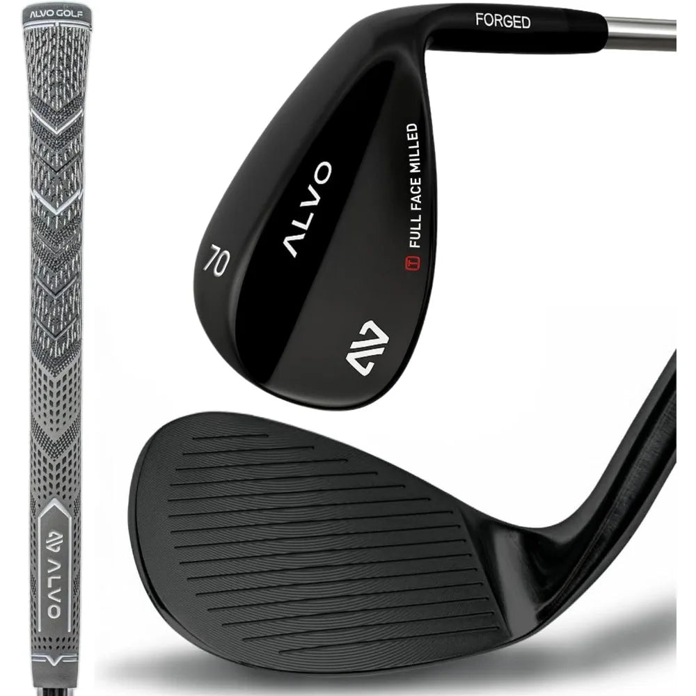 Premium Full Face Golf Wedges, Golf Wedge Set and Singles, 3 Wedges 52/56/60/70 Degree,Lob,Gap,Sand Golf Club for Men,