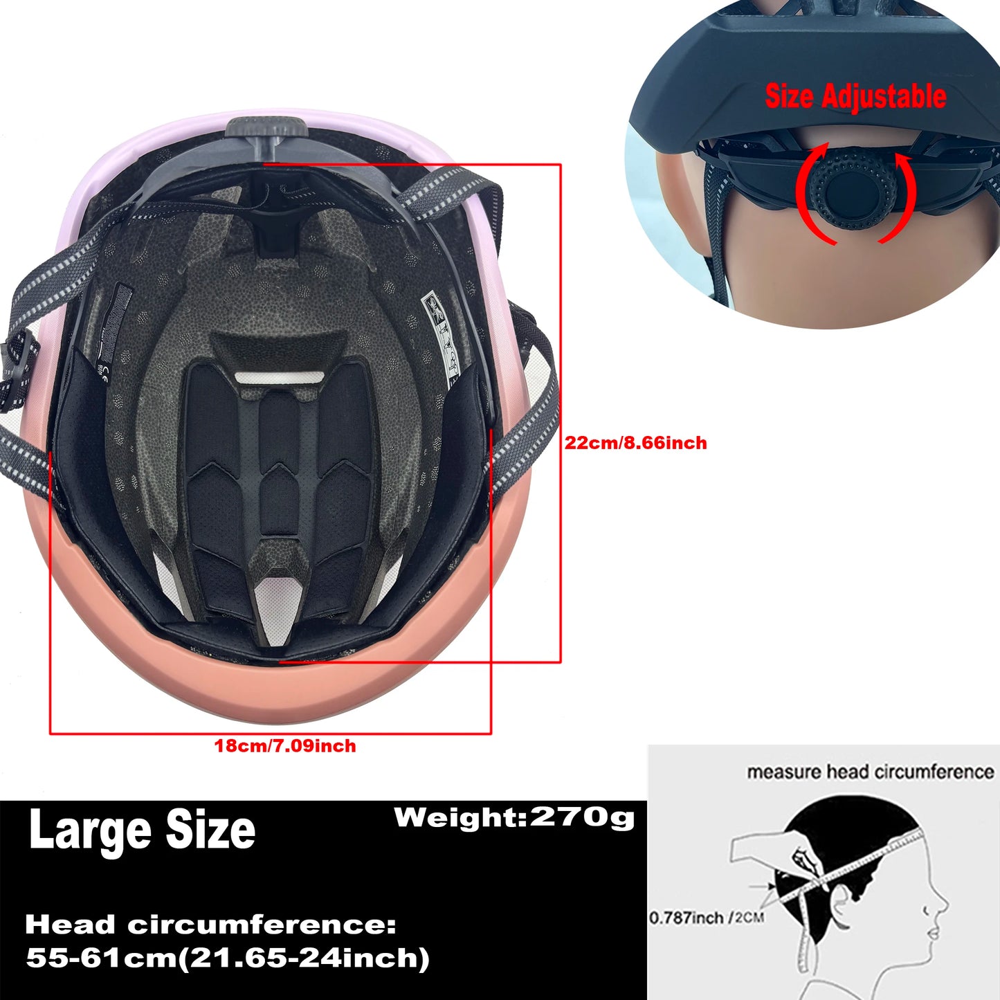 ARTOROO Adult Road Bike Bicycle Helmet for Women and Men, Ultralight aero Large Size Woman Bicycle Cycling Helmet Size Adjustable