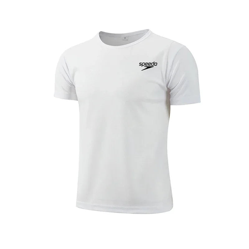 2025 Hot Sale Men's Quickdry T-shirts Summer Daily Sports Short Sleeved O-neck Tops Fitness Training Athletics Running T-shirt
