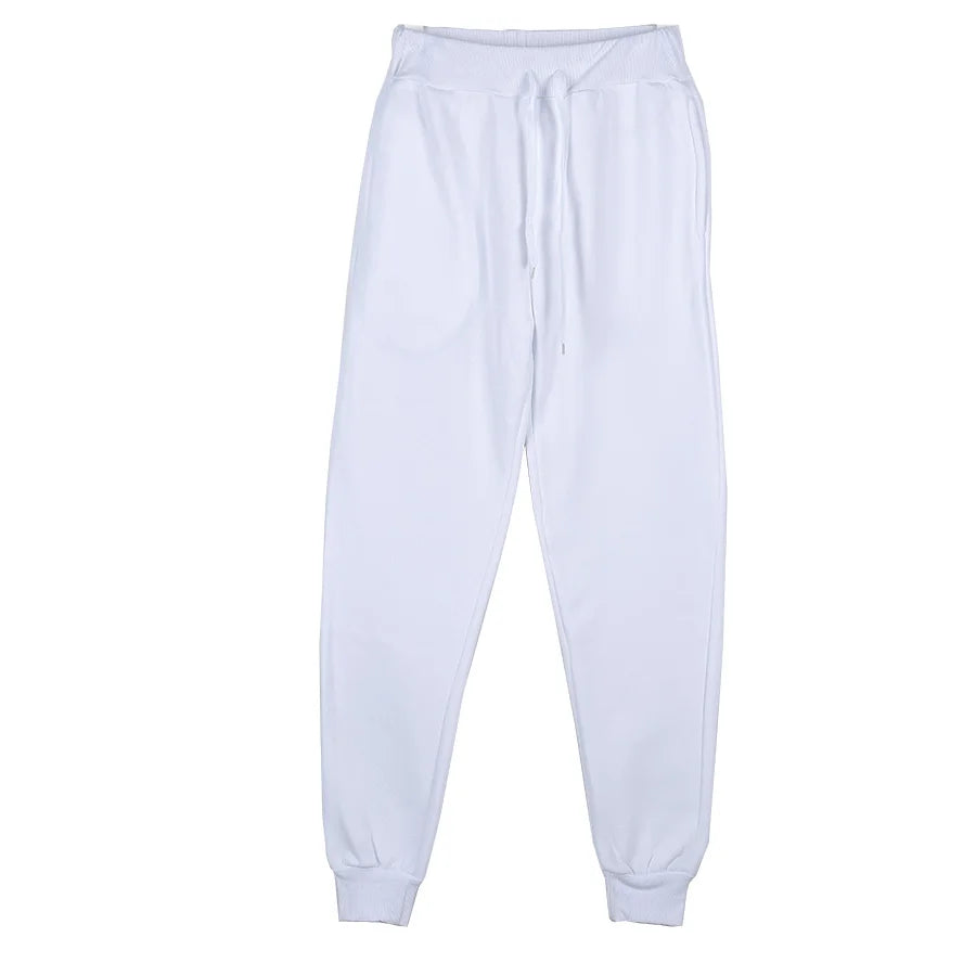 New Plus Size Men's Sweatpants 2XL 3XL Sportswear Elastic Waist Casual Baggy Pants Black Grey Cotton Joggers Male Loose Trousers