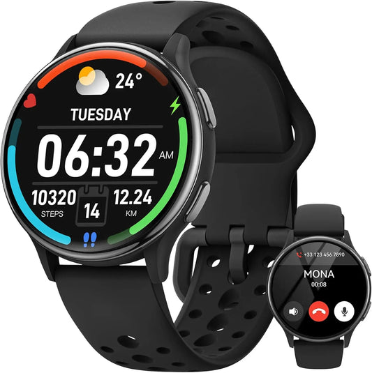 Smart Watches for Women [400+Watch Faces/Calls/Female Health], 1.27" Fitness Tracker Smartwatch for iPhone ＆ Android, Activity T