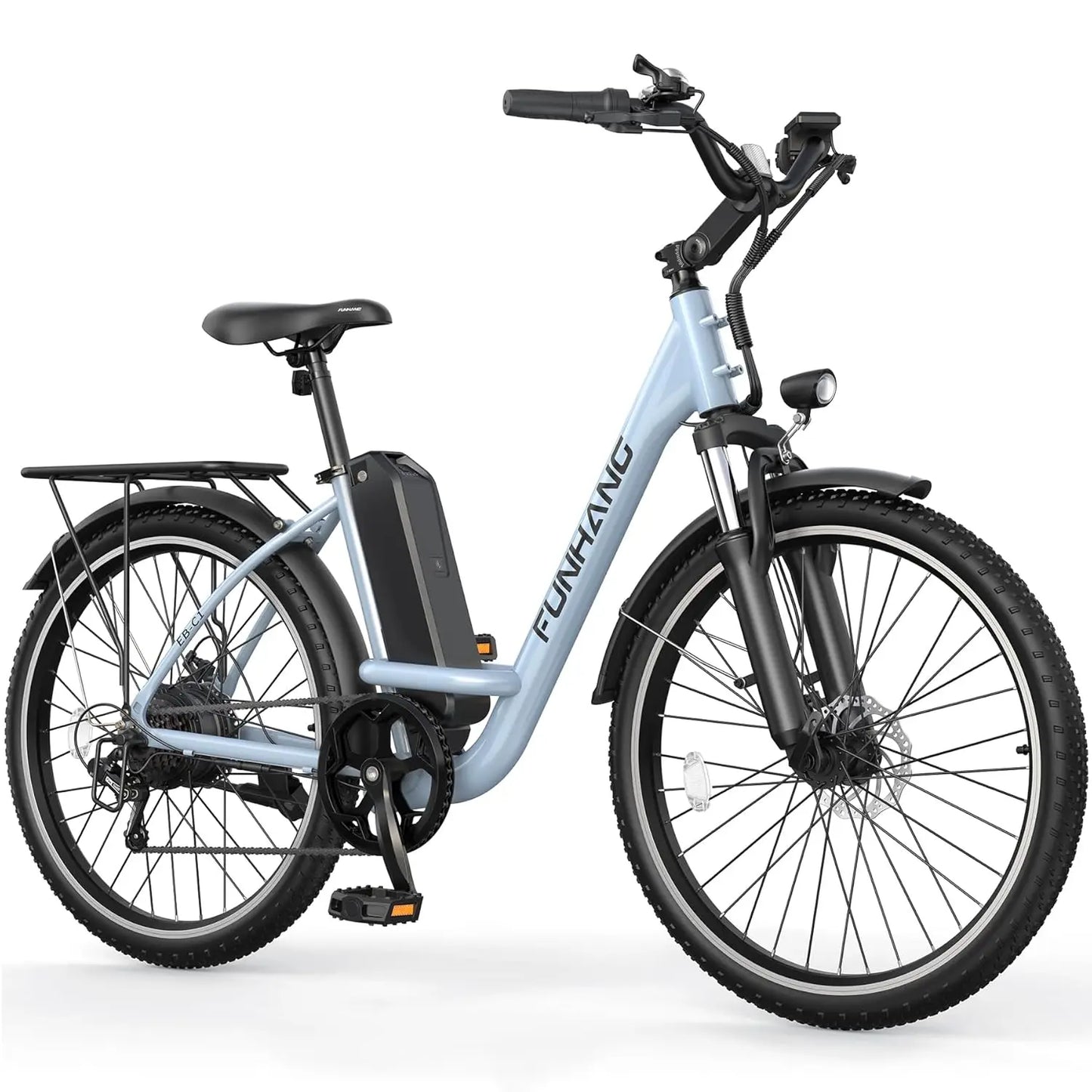 Electric Bike for Adults, 26" City Cruiser Ebike with 1000W Peak Motor, 21.7MPH 50 Miles Commuter Adult Electric, Customized