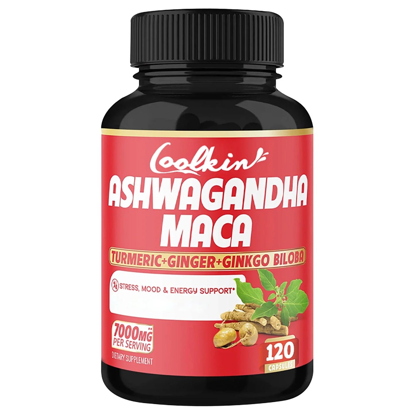 Ashwagandha and Maca - Supports Natural Health, Energy, Performance and Mood Supplements, Enhances Blood Flow - 120 Capsules
