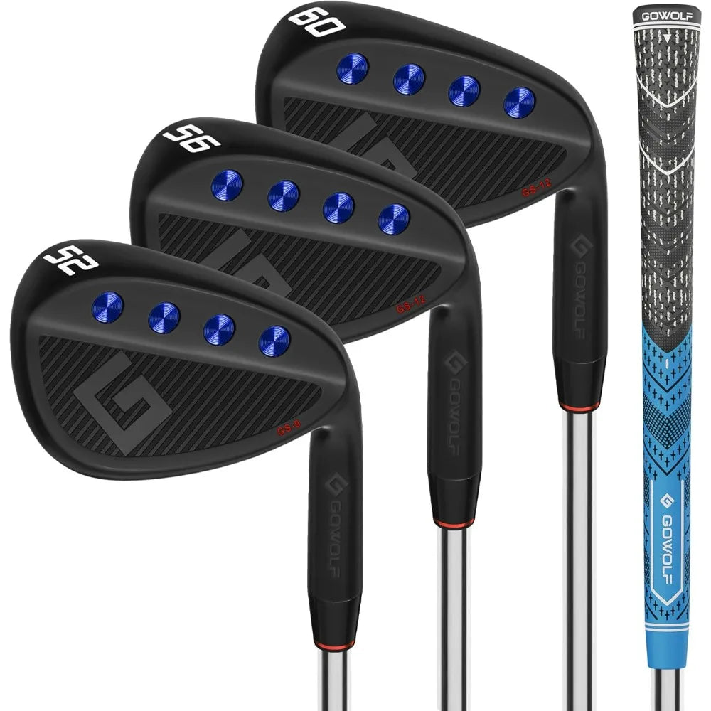 Gowolf Premium Forged Full Face Golf Wedges 50/52/54/56/58/60/69 Degree Individual or Set for Men