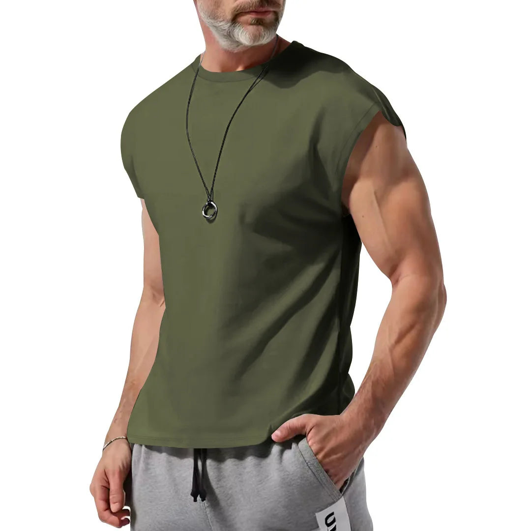 Amazon cross-border men's clothing summer new sleeveless t-shirt youth casual loose thin vest men