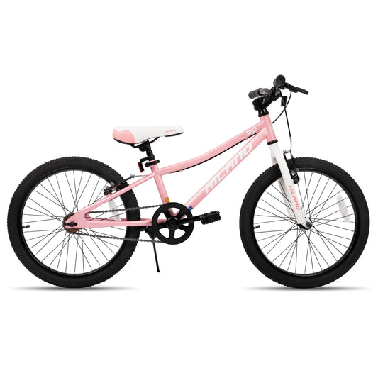 Hiland 20 Inch Kids Mountain Bike for Boys, Girls, Single Speed Kids Bicycles with Dual Handbrakes and Kickstand ﻿