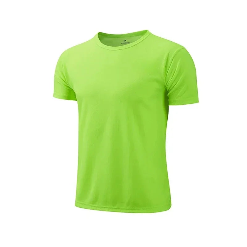 2025 Hot Sale Men's Quickdry T-shirts Summer Daily Sports Short Sleeved O-neck Tops Fitness Training Athletics Running T-shirt