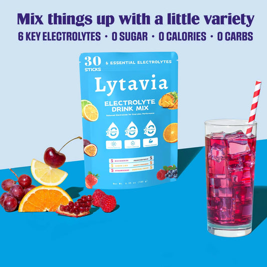 Mixed Flavors Of Electrolyte Powder, Hydration Electrolyte Packets, 8 Electrolytes Minerals, Fruit Flavors