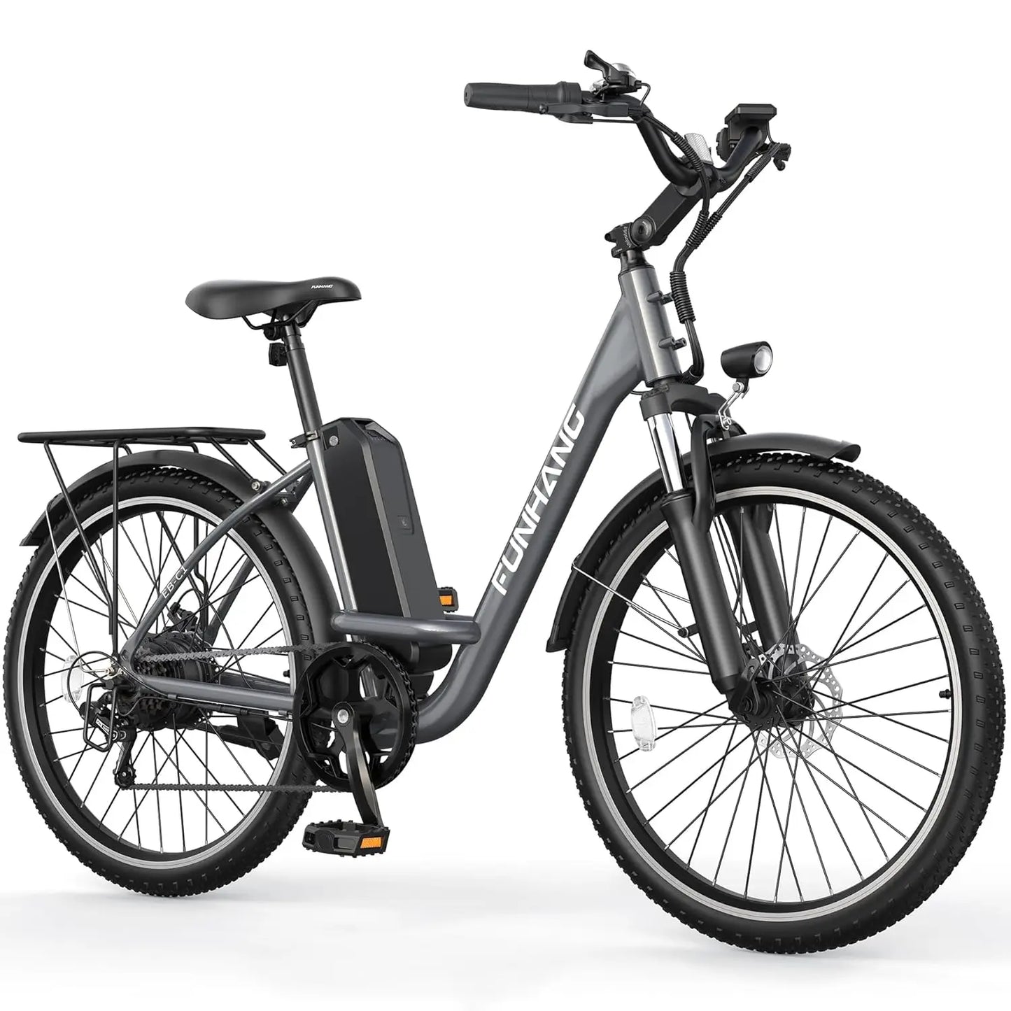 Electric Bike for Adults, 26" City Cruiser Ebike with 1000W Peak Motor, 21.7MPH 50 Miles Commuter Adult Electric, Customized