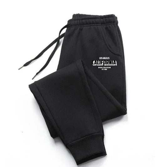 Men's Winter Armor Style Sweatpants Solid Color Heavy Feel Warm Joggers Drawstring Waist Sports Pants For Outdoor And Downtime