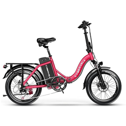 20" Fat Tire Foldable E-bike, 48V 20AH Detachable Battery, Long Range 3 Modes 30MPH 80+ Miles Adult Electric Bike, City Commuter
