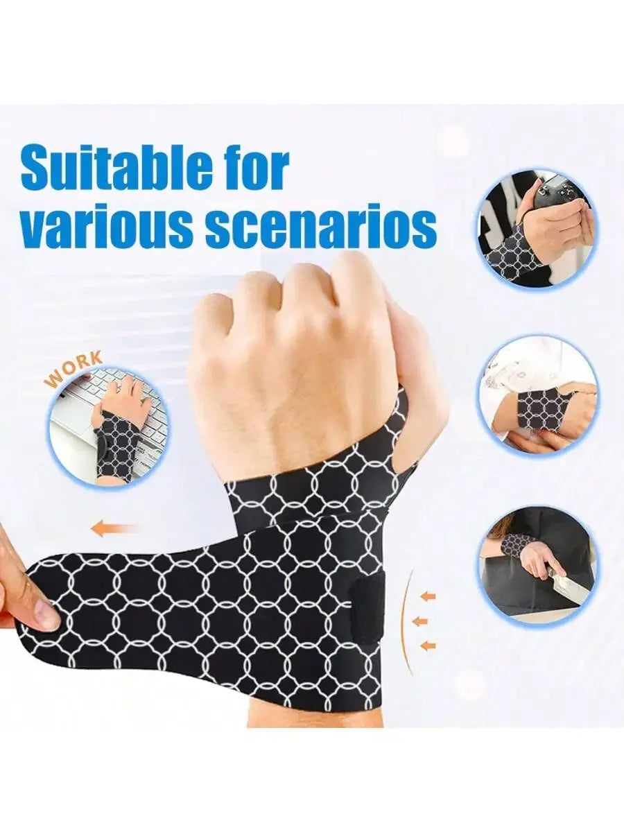 RPPR 1PC Ultra Thin Elastic Wrist Brace Repetitive Wrist Use Support for Carpal Tunnel Fits Both Wrists For Keyboard Typing