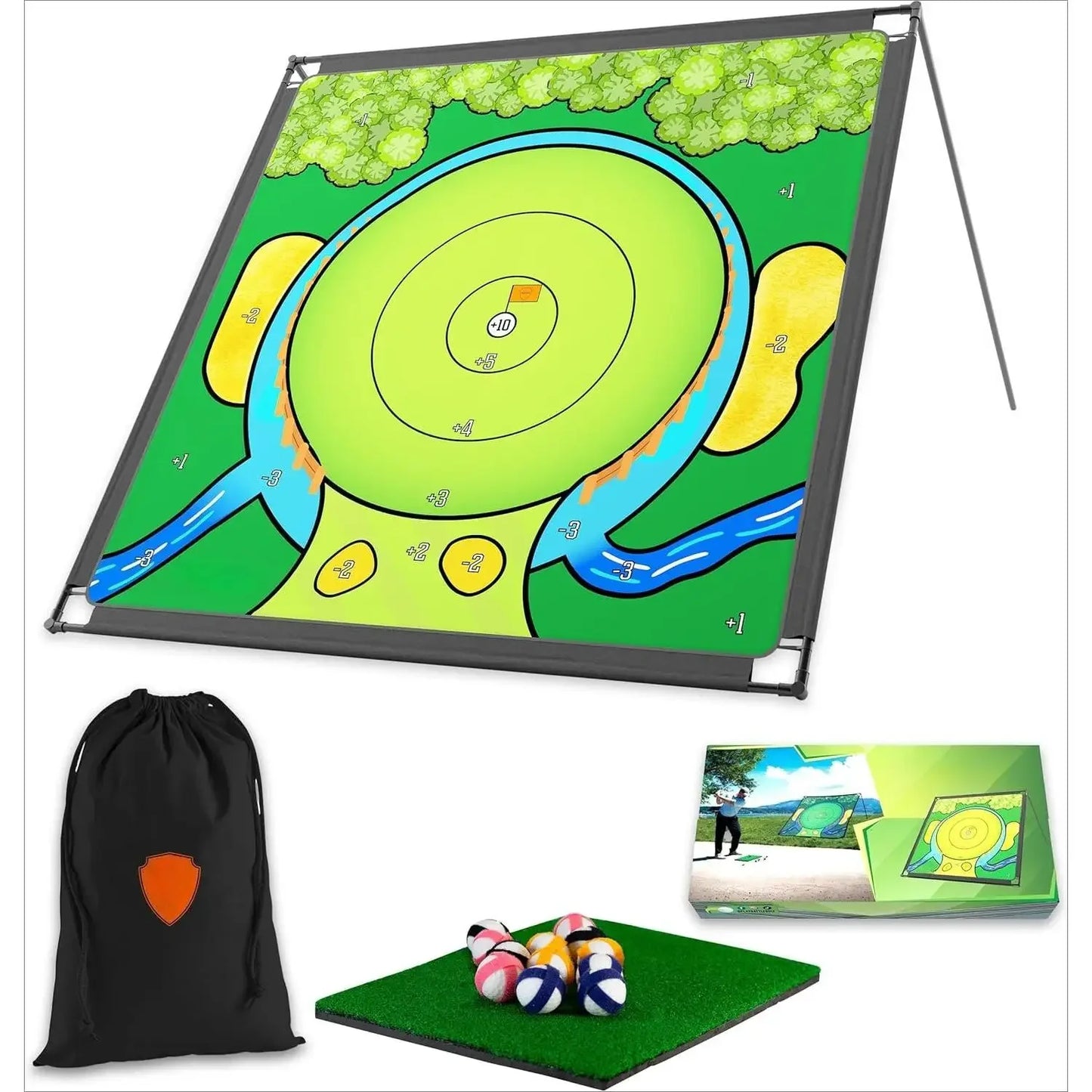 Chipping Game - The Original Portable Golf Game for Chipping Practice for Dads and Junior Golfers - Indoor and Outdoor