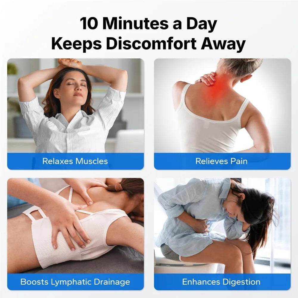 MERACH Curved Vibration Plate Exercise Machine Lymphatic Drainage Weight Loss Fitness Equipment