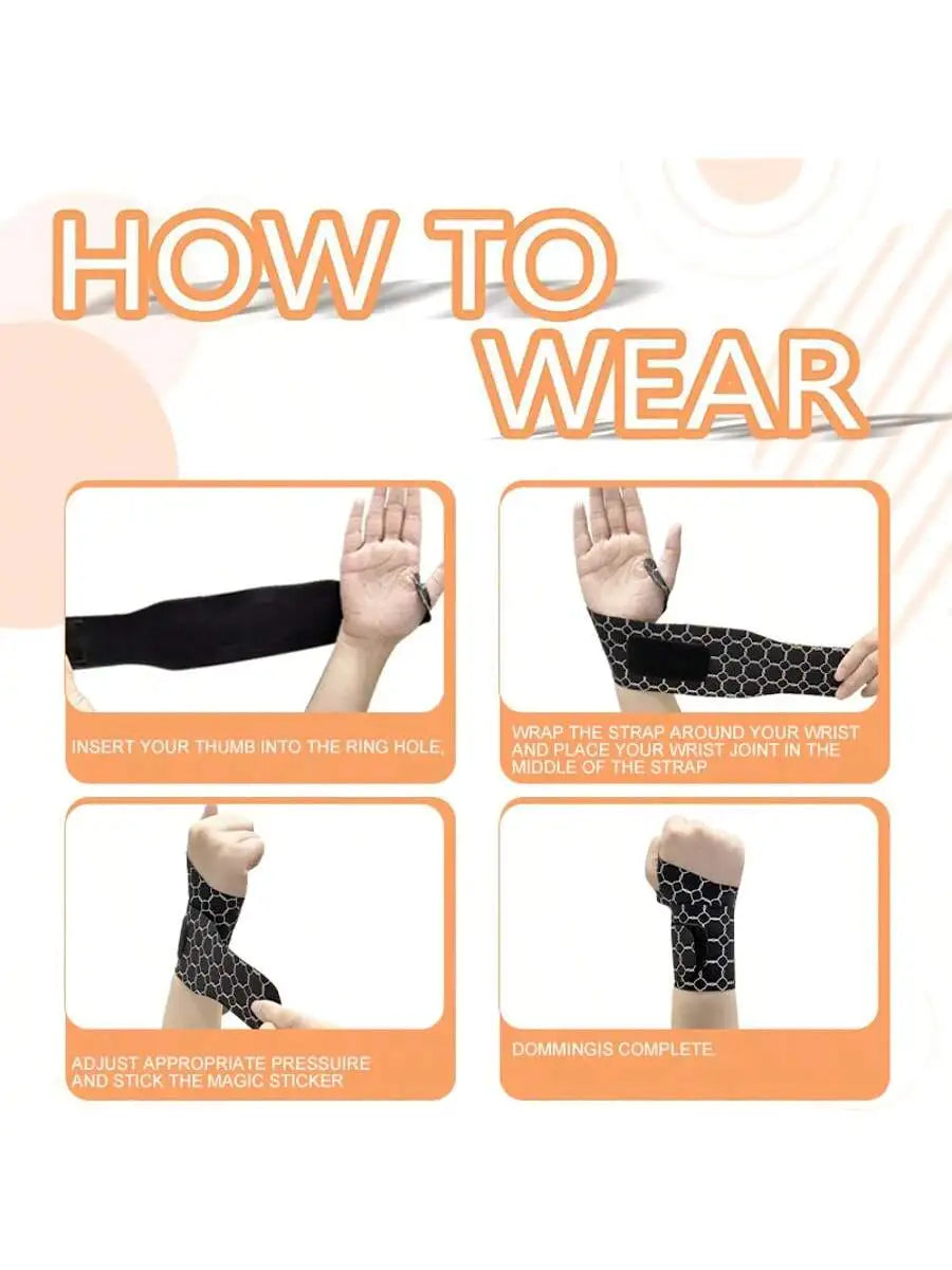 RPPR 1PC Ultra Thin Elastic Wrist Brace Repetitive Wrist Use Support for Carpal Tunnel Fits Both Wrists For Keyboard Typing