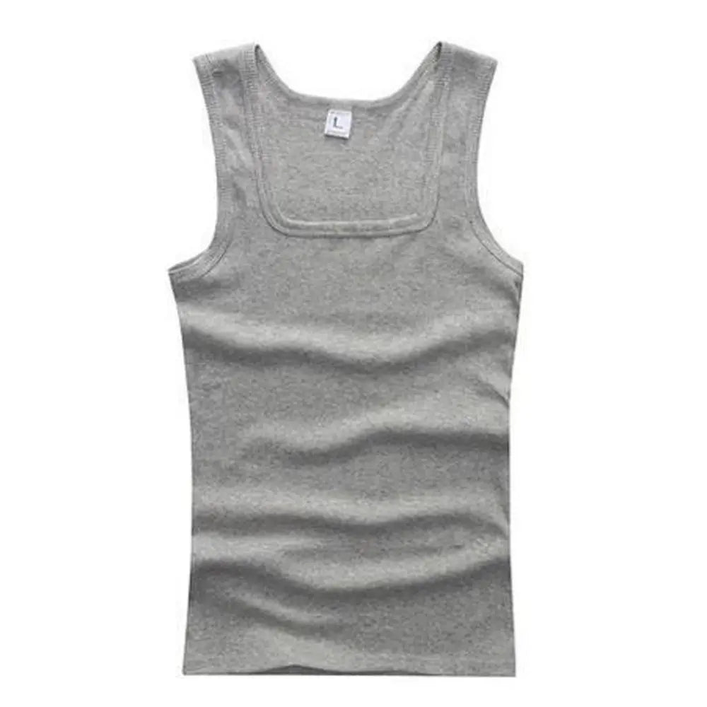 Hot Sale Summer Male clothes Pure Cotton Sleeveless Men's t-shirt Bodybuilding Fitness T-shirt